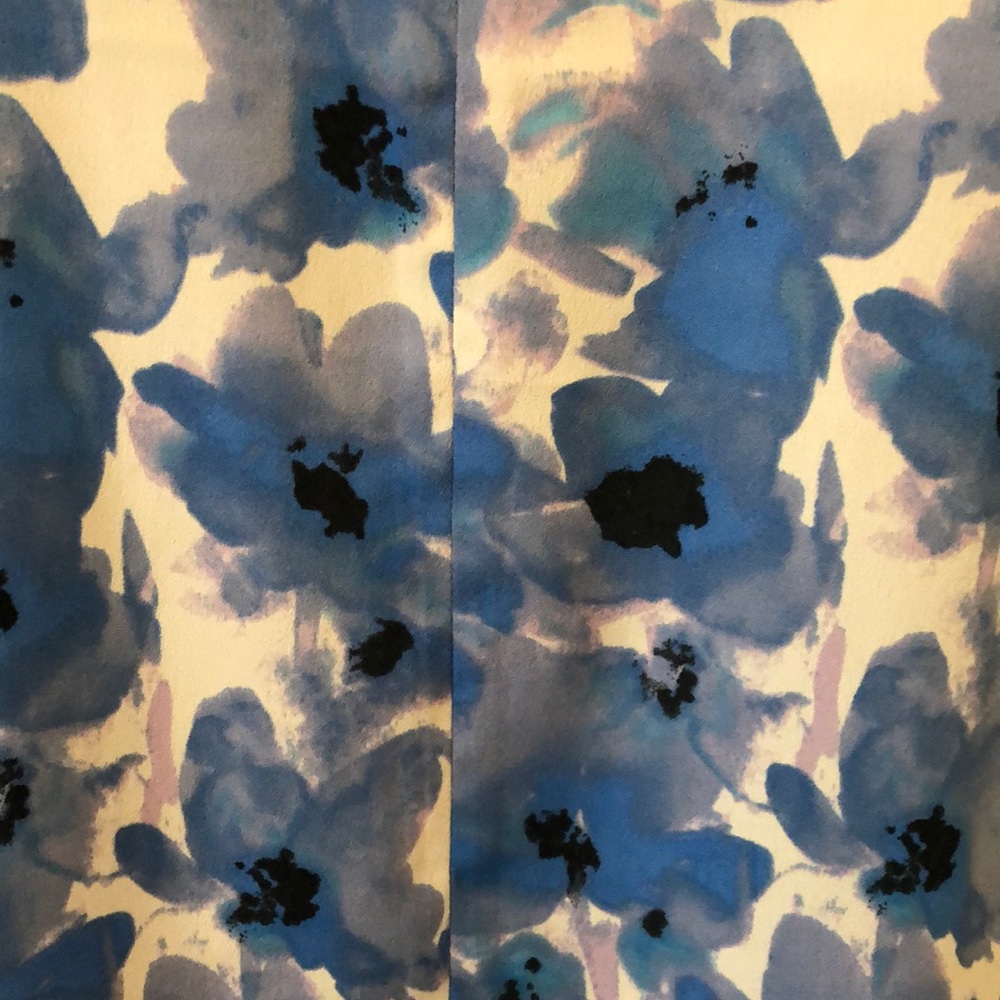 JCrew Factory Printed Cap-sleeve Shirttail Blouse - Picture 3 of 7